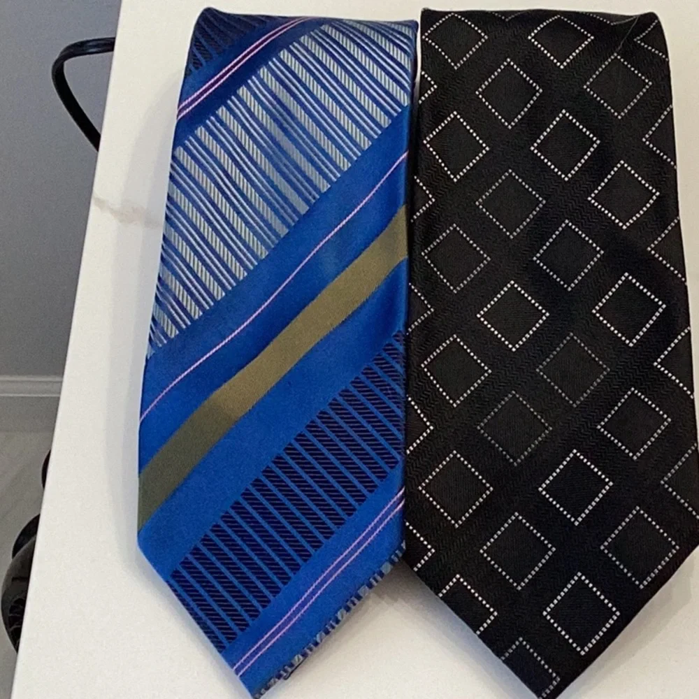 EUC Alfani silk tie and unknown handmade ties